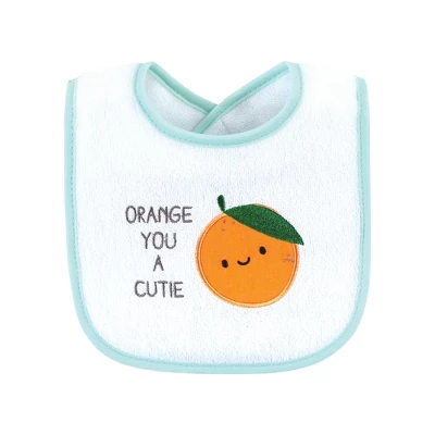 Hudson Baby Infant Girl Cotton Terry Drooler Bibs With Fiber Filling, Fruits, One Size 4 Hudson Baby Infant Girl Cotton Terry Drooler Bibs With Fiber Filling, Fruits, One Size - Image 2