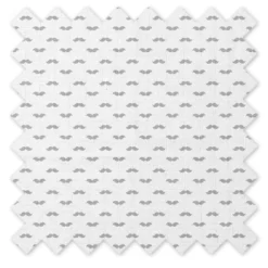 Bacati - Mustache/Plus Muslin 4 Pc Set Of Bibs & Burp Cloths Set, Gray -Graco Sales GUEST bbac7de6 9dbd 4469 8a16 43ef5818da33