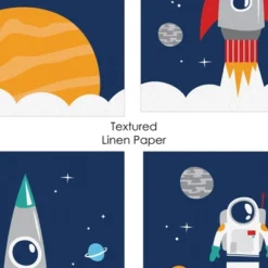 Big Dot Of Happiness Blast Off To Outer Space - Unframed Rocket Ship Nursery And Kids Room Linen Paper Wall Art - Set Of 4 - Artisms - 8 X 10 Inches 11 Big Dot Of Happiness Blast Off To Outer Space - Unframed Rocket Ship Nursery And Kids Room Linen Paper Wall Art - Set Of 4 - Artisms - 8 X 10 Inches -Graco Sales GUEST bbd17af6 f4da 4caf b369 2a44a0636e86