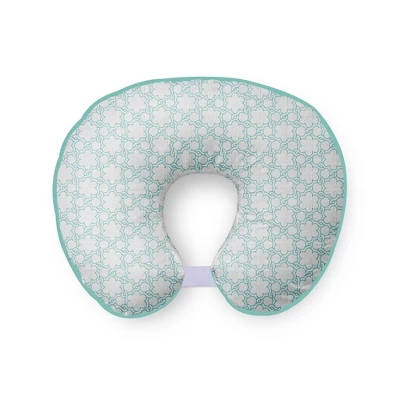 Bacati - 3 Pc Petals/Floral Aqua Muslin Hugster Feeding & Infant Support Nursing Pillow With 2 Removable Zippered Covers 3 Bacati - 3 Pc Petals/Floral Aqua Muslin Hugster Feeding & Infant Support Nursing Pillow With 2 Removable Zippered Covers