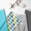 Bacati - Elephants Aqua/Lime/Gray 10 Pc Crib Bedding Set With Long Rail Guard Cover -Graco Sales GUEST bd16cd13 d4b1 47ec a8fd 069d2e1e107c 2