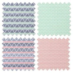 Bacati - Emma Aztec Print Coral/Mint/Navy Triangles Muslin Swaddling Blankets Set Of 4 -Graco Sales GUEST bf0f8317 468a 4c29 a70f e767ee809c84
