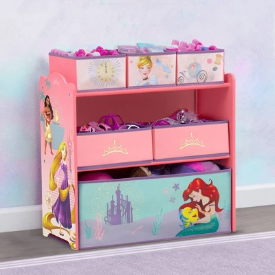 Delta Children Disney Princess 6 Bin Design And Store Toy Organizer - Greenguard Gold Certified 3 Delta Children Disney Princess 6 Bin Design And Store Toy Organizer - Greenguard Gold Certified