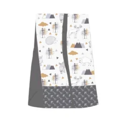 Bacati - Woodlands Forest Animals Beige/Grey 10 Pc Crib Bedding Set With Long Rail Guard Cover -Graco Sales GUEST bffeb547 120a 4579 b7bd a444e74e813d