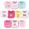 Hudson Baby Infant Girl Cotton Terry Drooler Bibs With Fiber Filling 10pk, Girl Ice Cream, One Size -Graco Sales GUEST c066bb4f 228b 4c8f 82ce 1d5762892d09