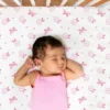The Peanutshell Pink Butterfly 4-Pack Crib Fitted Sheet Set In Pink/White -Graco Sales GUEST c1ea104a 7f9b 4f4f 823c 12ff7177aff2