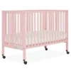 Dream On Me Quinn Full-Size Folding Crib I Removable Wheels I Modern Nursey I Adjustable Mattress Support I Patent Folding System In Blush Pink -Graco Sales GUEST c2cbeebc 787d 4d5c 85a9 9ea71b4d9042