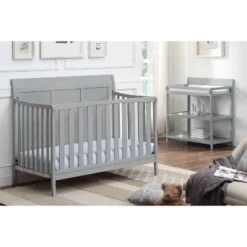 Suite Bebe Shailee 4-in-1 Convertible Crib - Gray -Graco Sales GUEST c41f7c3b f001 46ba 8e09 aad0db363351