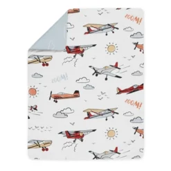 5pc Toddler Airplane Bedding Set Red/Blue - Sweet Jojo Designs
