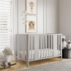 Room & Joy Emmett Curved Post 3-in-1 Crib - Sharkey Gray -Graco Sales GUEST c5109748 b600 4468 97eb 8f3aa82c8b08