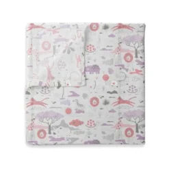 Jungle Safari Girls Lilac/Coral 2 Pack Muslin Swaddling Blanket -Graco Sales GUEST c5cdda3a 4bd0 443c 8479 4bba06e65c95