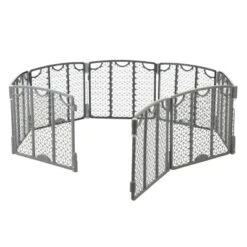 Evenflo Versatile Play Space Adjustable 8-Panel Play Area - Cool Gray