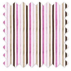 Bacati - Mod Stripes Pink/Chocolate Crib Or Toddler Bed Skirt -Graco Sales GUEST c6b7d8a4 1486 4579 9f0c 0fa187895b4c