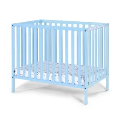 Suite Bebe Palmer 3-in-1 Convertible Mini Crib With Mattress Pad - Blue -Graco Sales GUEST c6f01ab7 9f22 43f2 9c40 413ba1045348