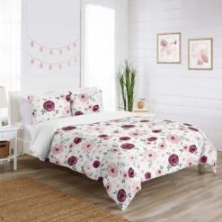 Watercolor Floral Bedding Set Burgundy Wine/Pink - Sweet Jojo Designs -Graco Sales GUEST c7070ef5 b7fb 43cf a6fc dfbfa5d15407