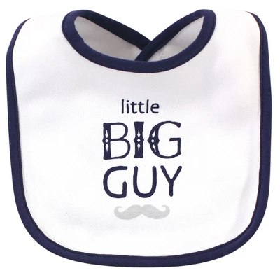 Hudson Baby Infant Boy Cotton Bibs 10pk, Handsome Like Daddy, One Size 7 Hudson Baby Infant Boy Cotton Bibs 10pk, Handsome Like Daddy, One Size - Image 5