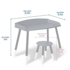 Modern Study Desk And Stool Set - WildKin -Graco Sales GUEST c7b5238a 5ca8 423f 9edb b67a215f5d3a