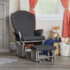 Suite Bebe Victoria Glider And Ottoman - Gray Wood And Dark Gray Fabric -Graco Sales GUEST c8011f0e 4e61 465a aa8a 589679c3dce0
