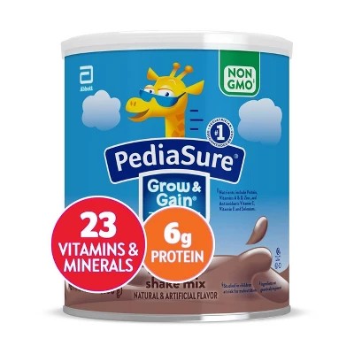 PediaSure Grow & Gain Non-GMO Shake Mix Chocolate Powder - 14.1oz 4 PediaSure Grow & Gain Non-GMO Shake Mix Chocolate Powder - 14.1oz - Image 2