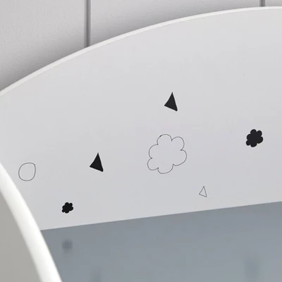 Talori Kids' Table And Chair Set With Bookshelf Gray/White - Buylateral 6 Talori Kids' Table And Chair Set With Bookshelf Gray/White - Buylateral - Image 4