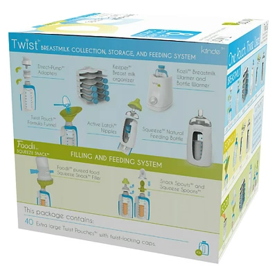 Kiinde Twist Pouch (8oz) - 40ct White 8 Kiinde Twist Pouch (8oz) - 40ct White - Image 6