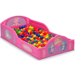 Toddler Peppa Pig Plastic Sleep And Play Bed With Attached Guardrails - Delta Children -Graco Sales GUEST ca2596be 6332 424c 8b78 a97c80cbef9a