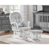 Suite Bebe Mason Glider And Ottoman - White Wood And Gray Fabric -Graco Sales GUEST ca5b8aaa e0da 471b 916f 3b2e711e1bcf