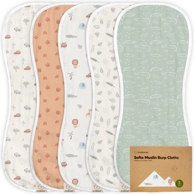 KeaBabies 5pk Organic Softe Muslin Burp Cloths For Baby Girls And Boys, Large Absorbent Burping Cloths For Babies, Baby Burp Clothes 19 KeaBabies 5pk Organic Softe Muslin Burp Cloths For Baby Girls And Boys, Large Absorbent Burping Cloths For Babies, Baby Burp Clothes - Image 17