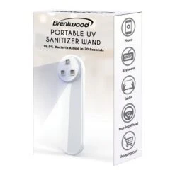 Brentwood Portable USB Multifunctional Hand Held UV Sanitizer Sterilizer Wand In White -Graco Sales GUEST cbe4dad8 0b48 4dd6 9dad 96633a8f06d1