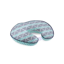 Bacati - 3 Pc Liam Aztec Aqua/Navy Large Triangles Muslin Hugster Feeding & Infant Support Nursing Pillow With 2 Removable Zippered Covers -Graco Sales GUEST ced991b6 20ff 4f40 bf29 eccc5e46b55f