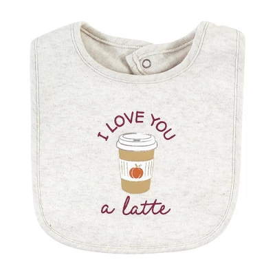 Hudson Baby Infant Girl Cotton Bibs, Pumpkin Spice, One Size 4 Hudson Baby Infant Girl Cotton Bibs, Pumpkin Spice, One Size - Image 2