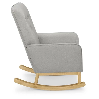 Delta Children Colby Rocking Chair - French Gray And Natural 7 Delta Children Colby Rocking Chair - French Gray And Natural - Image 5