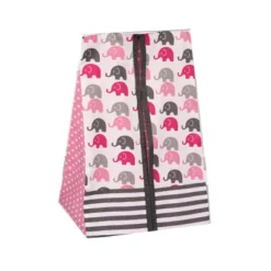 Bacati - Elephants Pink/Fuschia/Gray 4 Pc Crib Bedding Set With Diaper Caddy -Graco Sales GUEST d38dc78e 7460 4474 99b3 bd27cafb6a0e