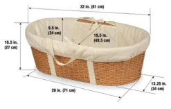 Badger Basket Wicker-Look Woven Baby Moses Changing Basket 16 Badger Basket Wicker-Look Woven Baby Moses Changing Basket -Graco Sales GUEST d4805352 49c9 4e5e a3c4 6dcc4c640412