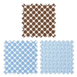 Bacati - Ikat Blue/Chocolate Swaddling Muslin Blankets Set Of 4 -Graco Sales GUEST d490fa9b be90 423f aa71 68de6fa22643