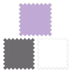 Bacati - 3 Layer Ruffled Crib/Toddler Bed Skirt - White/Lilac/Gray -Graco Sales GUEST d4efda0a a571 4277 9533 f7e85a475329