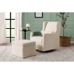 Carter's By DaVinci Adrian Swivel Glider With Storage Ottoman -Graco Sales GUEST d795fae3 a3b8 4c7e badf fa57c7b774db
