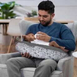 Boppy Luxe Original Support Nursing Pillow - Gray Pennydot -Graco Sales GUEST d7aec6db 6900 482c 855e 2a1104040781