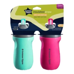 Tommee Tippee Insulated 9oz Non-Spill Portable Toddler Cup- Pink/Mint - 2pk -Graco Sales GUEST d8360571 b1bf 4efb 8a84 5e6d0c66e222