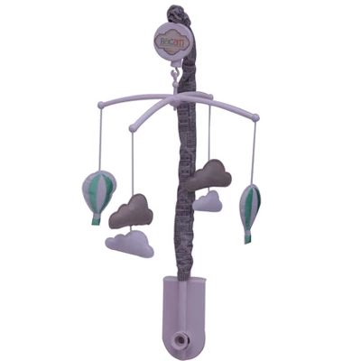 Bacati - Clouds In The City Mint/Gray 10 Pc Crib Bedding Set With 2 Crib Fitted Sheets 10 Bacati - Clouds In The City Mint/Gray 10 Pc Crib Bedding Set With 2 Crib Fitted Sheets - Image 8