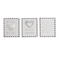 Bacati - Love Design/Print Gray/Silver 10 Pc Crib Bedding Set With 2 Crib Fitted Sheets -Graco Sales GUEST d9442521 91e2 4ac8 a57f 59d42229f644