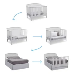 Delta Children Archer 4-in-1 Convertible Crib - Bianca White -Graco Sales GUEST d99be53a e067 4e3c b165 040b54d530ae
