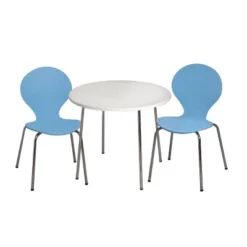 3pc Kids' Table And Chair Set With Chrome Legs - Gift Mark -Graco Sales GUEST db352293 10c8 4bef ada3 be9ae6660090