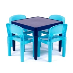 5pc Kids' Lightweight Plastic Table And Chair Set - Humble Crew -Graco Sales GUEST dbae6a8a ba28 4e2a b76d 0155bc54217a