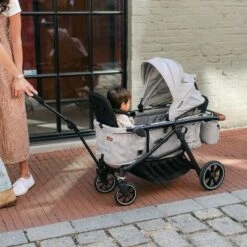 Larktale Crossover All-in-One Stroller And Wagon - Convert From A Single Baby Stroller To A Two Seater Pull Wagon With Canopy - Nightcliff Stone -Graco Sales GUEST dd7e8f3a 4078 48ed b8d0 7f3a92ec1beb