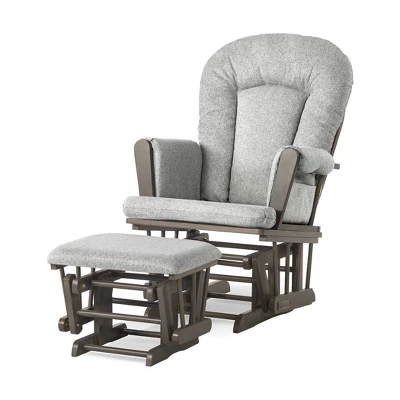 Child Craft Tranquil Glider And Ottoman - Dapper Gray 3 Child Craft Tranquil Glider And Ottoman - Dapper Gray