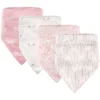 Hudson Baby Infant Girl Cotton Bandana Bibs 4pk, Gray Feather, One Size 1 Hudson Baby Infant Girl Cotton Bandana Bibs 4pk, Gray Feather, One Size -Graco Sales GUEST dedae03a 0767 4493 89b3 953c721d9b82
