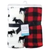 Hudson Baby Infant Boy Silky Plush Blanket, Buffalo Plaid Moose, 30x36 Inches -Graco Sales GUEST dfb501f2 083f 4b89 9c70 def6b0e3431a