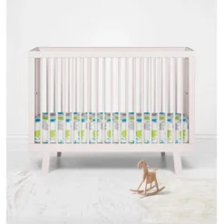 Bacati - Elephants Aqua/Lime/Gray Muslin 100 Percent Cotton Universal Baby US Standard Crib Or Toddler Bed Fitted Sheet -Graco Sales GUEST e28af0c0 48ea 4335 b219 acfff0385169