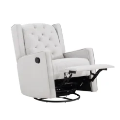 Suite Bebe Bryton Gliding Swivel Recliner Accent Chair - Tufted - Woven Gray Fabric 11 Suite Bebe Bryton Gliding Swivel Recliner Accent Chair - Tufted - Woven Gray Fabric -Graco Sales GUEST e2f9d11f 9629 4a68 84c7 cbbd701464d7